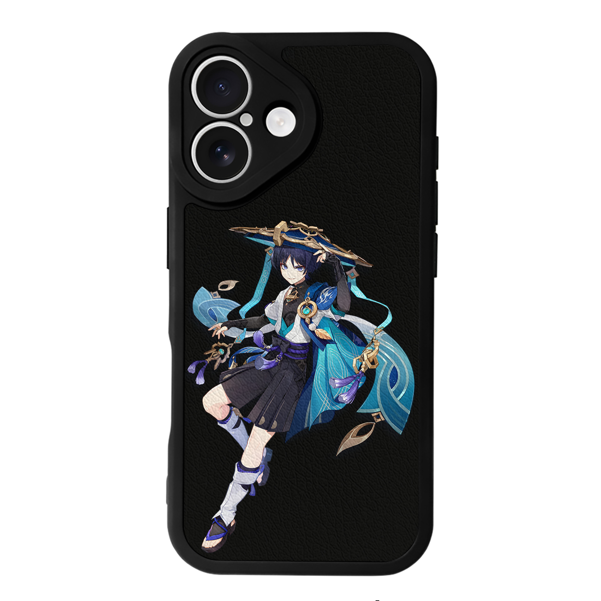 げんし神 さんペい genshin Sanpei 【iPhone 16シリーズ対応】シリコンスマホケース（レザー調） 材質：シリコン